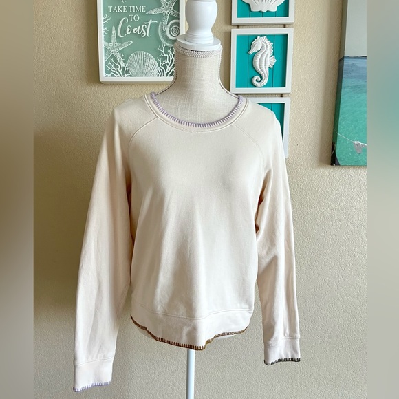 Madewell Stitched Shrunken Sweatshirt Size L - Picture 4 of 11